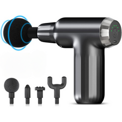 Muscle Massage Gun with 4 Heads FH-820 / مسدس تدليك العضلات بـ 4 رؤوس FH-820